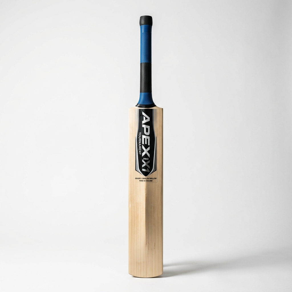 Apex Pro X1 Tournament cricket bat — Grade 1 English Willow, 1200g