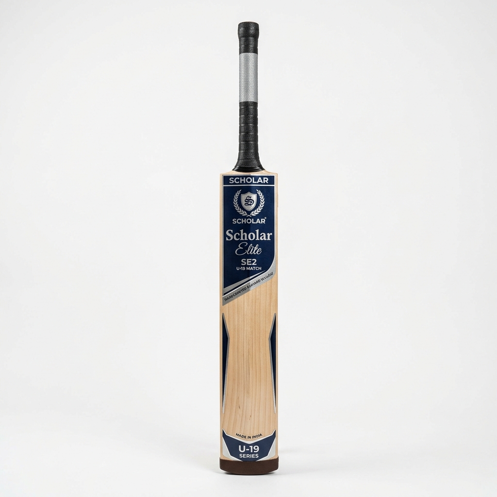 Scholar Elite SE2 U-19 Match cricket bat — Kashmir Willow, Full Size, 1050g