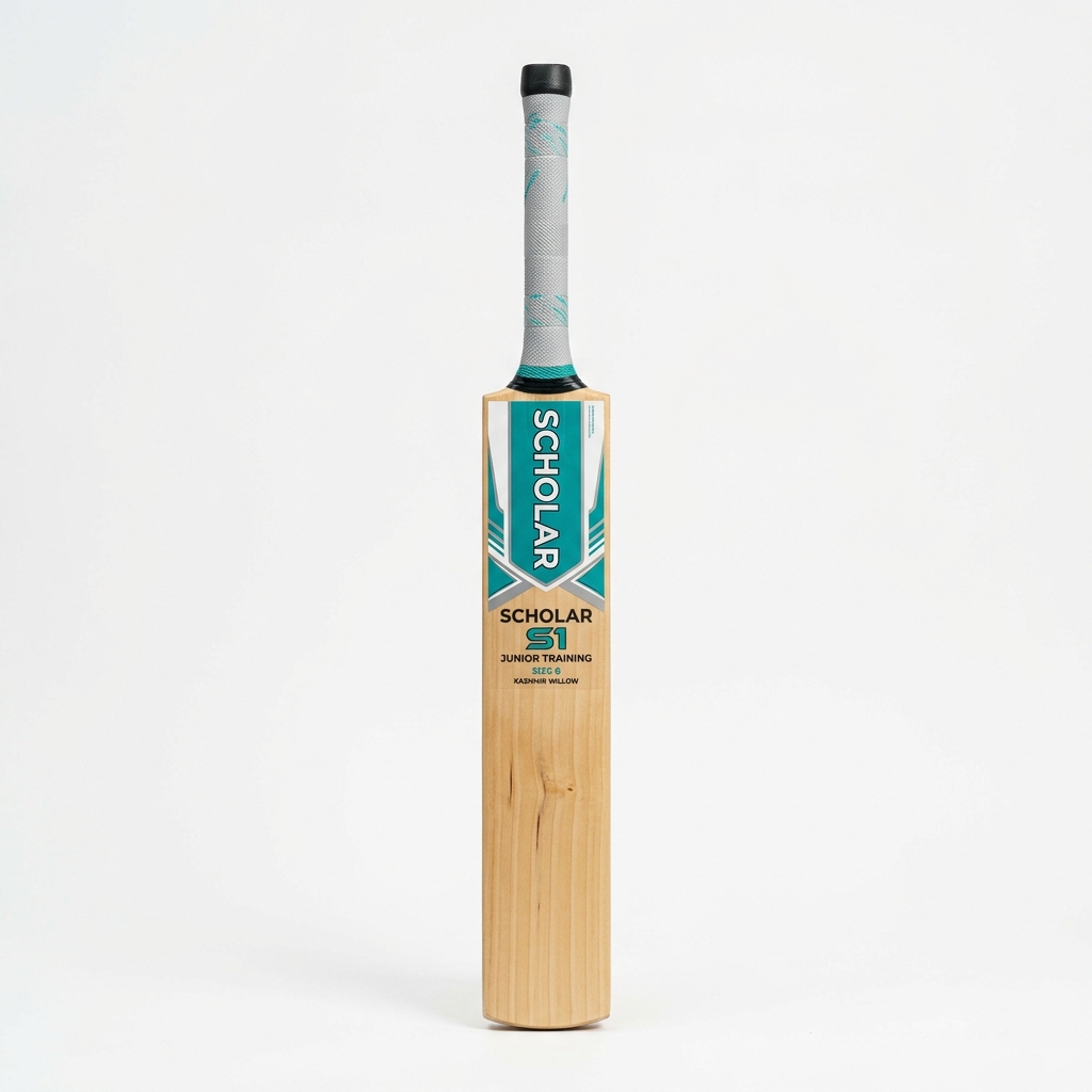 Scholar S1 Junior Training cricket bat — Kashmir Willow, Size 6, 950g